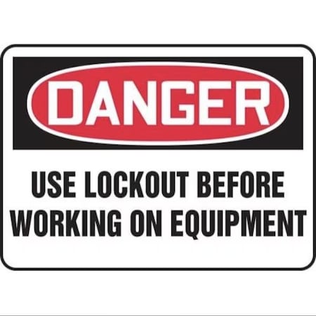 Accuform OSHA DANGER SAFETY SIGN USE LOCKOUT FRMLKT016VP FRMLKT016VP
